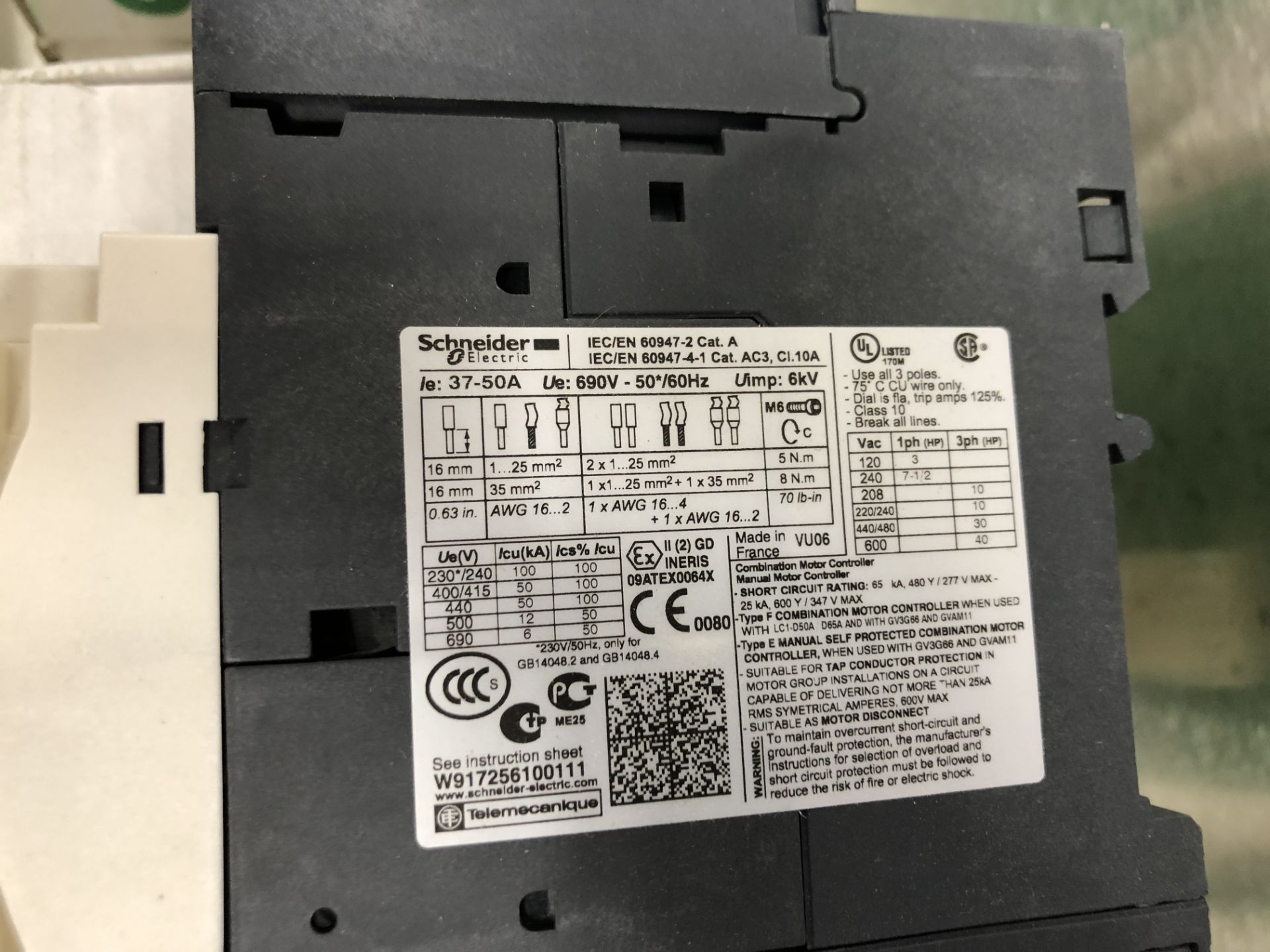 MOTOR CIRCUIT BREAKER SHNEIDER ELECTRIC - Image 5 of 18