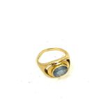 18ct Gold and gem set ring