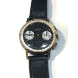 Vintage Breitling Geneve top time chronograph gents wristwatch watch in good condition working order
