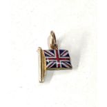 9ct gold and enamel union jack charm