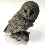 Large hallmarked silver owl measures approx 13cm tall Birmingham silver hallmarks