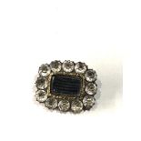 Antique mourning brooch