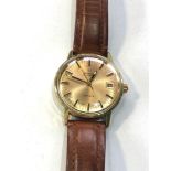 Vintage Omega Geneve automatic date cal 585 gents wrist watch in working order but no warranty is