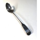 Antique Georgian Irish silver basting spoon measures approx 33cm long weight 125g