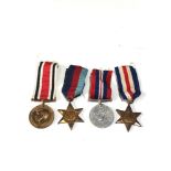 4 ww2 medals includes police medal to alan midmer