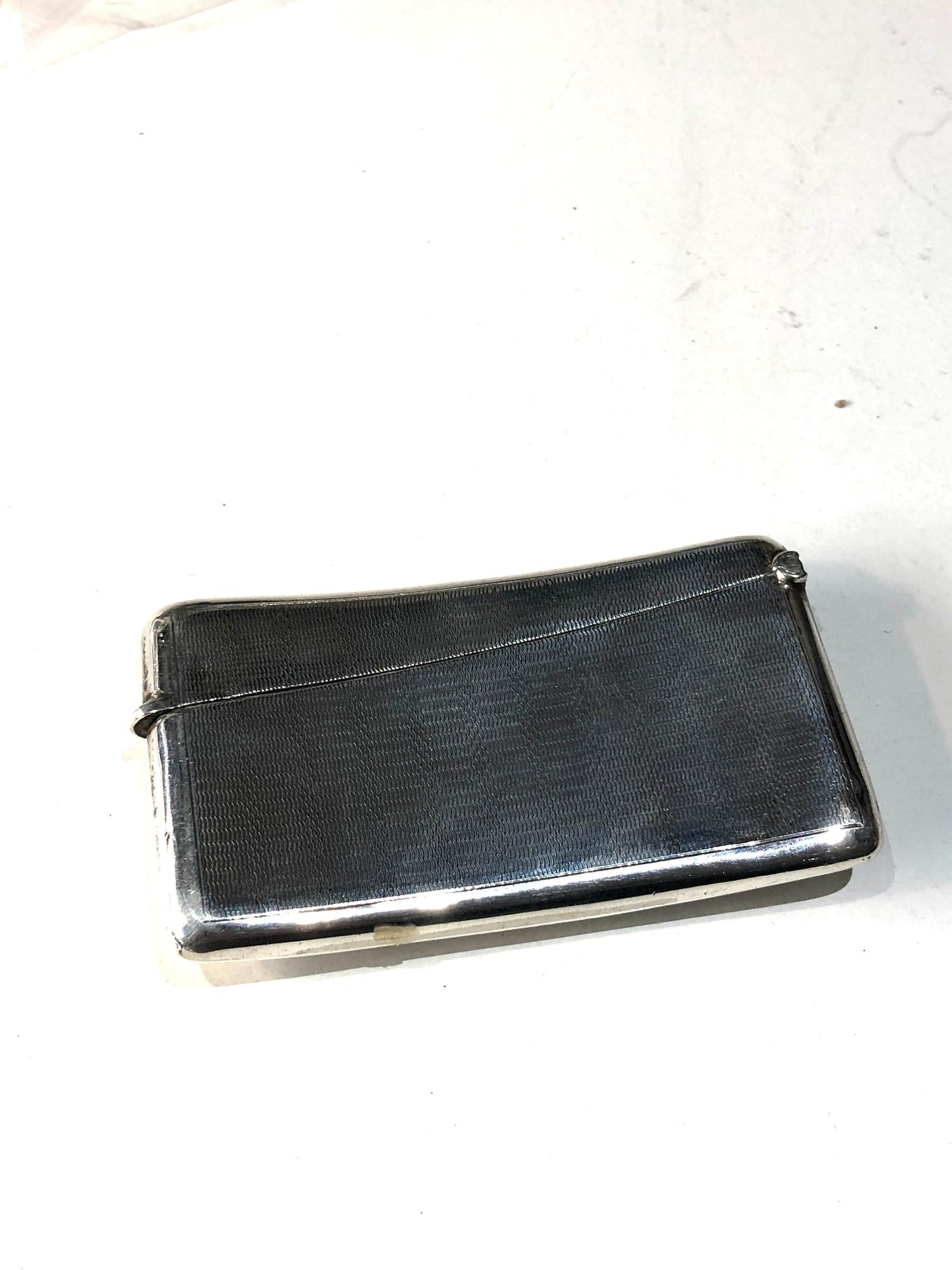 Antique silver card case Chester silver hallmarks - Image 3 of 3