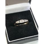 Antique 18ct gold & plat diamond ring