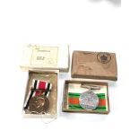 Boxed ww2 medal and boxed police medal named to john e prince