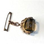 Large Antique 9ct gold spinning fob weight 16g