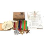 Boxed ww2 medals