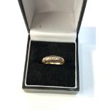 Vintage 18ct gold diamond ring 3.8g