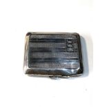Antique silver cigarette case 80g