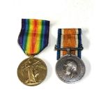 ww1 medal pair to 35598 pte a charlwood yorkshire reg