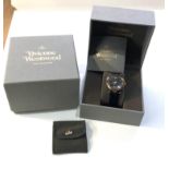 Vivian Westwood time machine wristwatch complete with inner and outer boxes in good condition no