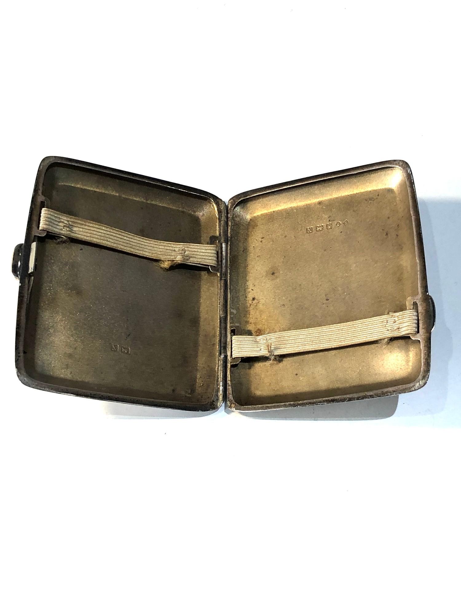 Antique silver cigarette case 80g - Image 2 of 2