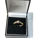 18ct gold diamond solitaire ring weight 3.2g