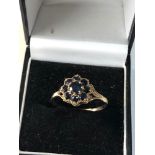 9ct gold garnet dress ring