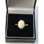 9ct gold opal ring weight 2.2g