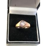 Vintage 9ct rose gold star sapphire ring weight 4.9g