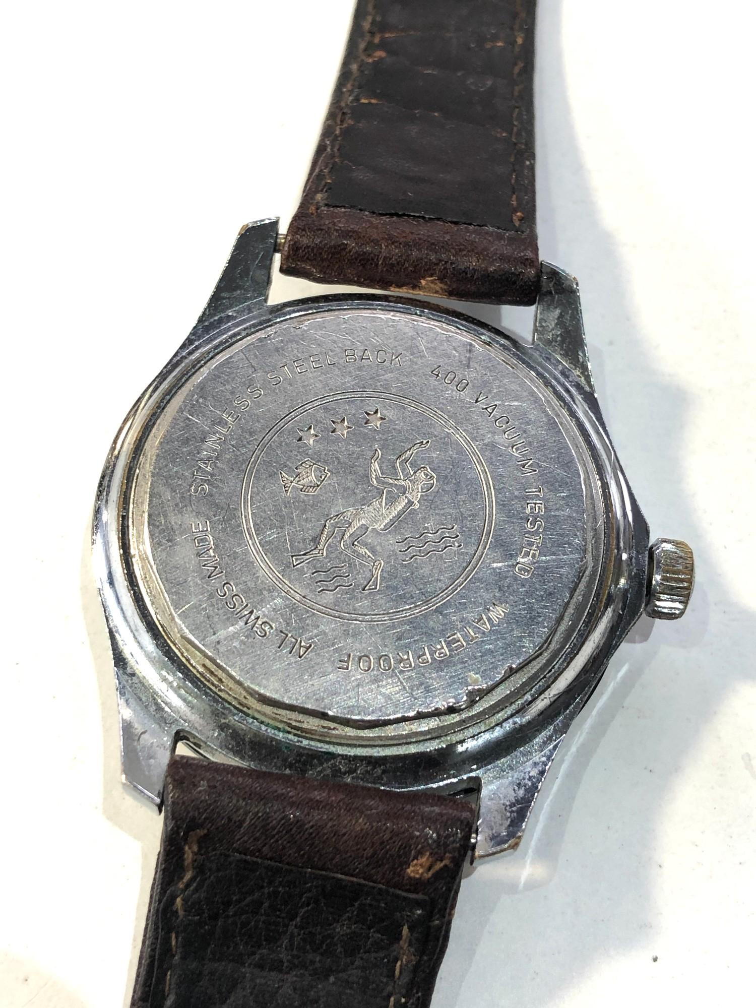 Vintage Cardinal (sic / breitling) 23 jewel apollo 400 diver watch watch is ticking but no - Image 4 of 4