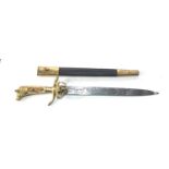 Small hunting hanger sword , blade marked WE Versberg & Co solingen