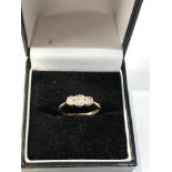 Antique 18ct gold and platinum trilogy ring