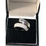 18ct gold diamond wrap ring 6.6g