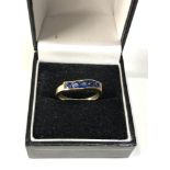 18ct gold sapphire ring weight 3.2g