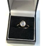Antique 9ct gold moonstone ring