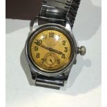 Vintage Rolex Aqua Military style Men's wristwatch case measures approx 30mm dia not including
