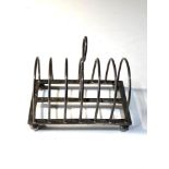 Antique silver toast rack london silver hallmarks weight 110g