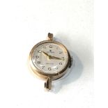 Vintage 9ct gold Ladies Rolex Precision wristwatch case measures approx 20mm dia in working order