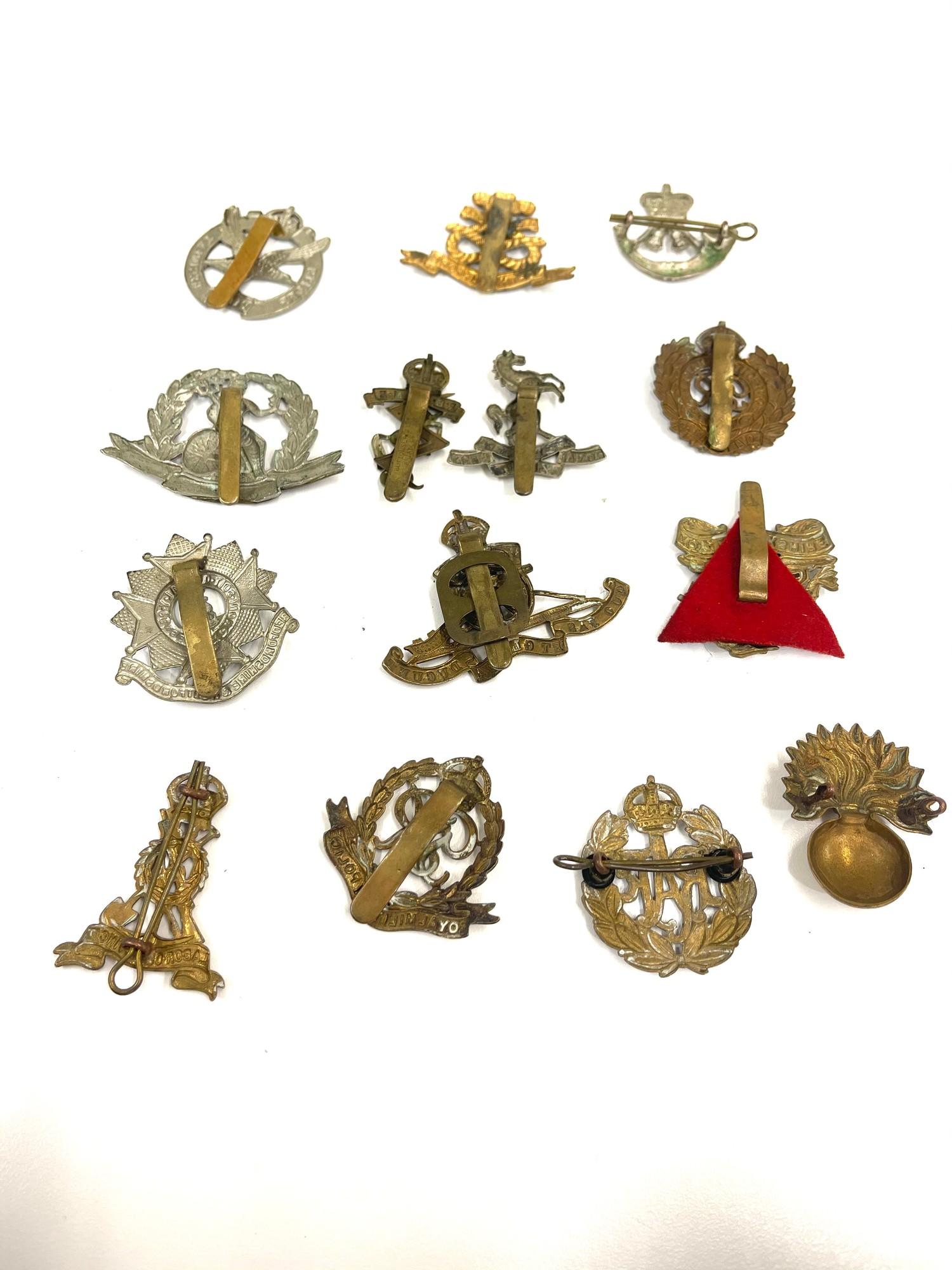 14 Military cap badges, including WW1, WW2 Militarian, police glider pilot etc - Image 2 of 2