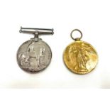 WW1 medal pair named G 21733 Pte J H Norton Middlesex