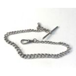 Antique silver Albert watch chain weight 26g