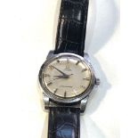 Vintage gents Omega automatic seamaster wristwatch stainless steel case measures approx 34mm dia