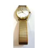 Omega vintage gold tone gents watch, winds and ticks, however no warranty is given