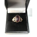 Antique gold gem set ring 4.3g