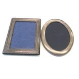 2 Silver picture picture frames, both hallmarked
