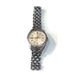 Vintage Eterna matic KonTiki Gents Wristwatch stainless steel case and strap watch is in working