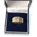 18ct gold diamond ring 1ct diamonds size n-o