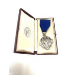 Boxed hallmarked silver Masonic 1914-1918 memorial medal, named W.Bro. E.G.Crawley no 403