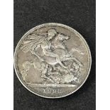 1898 victorian silver crown