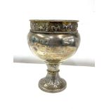Antique silver hallmarked chalice approximate weight 426g