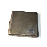 Engine turned silver cigarette case Sheffield silver hallmarks weight 106g