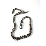 Antique silver albert watch chain weight 39g