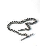 Antique silver Albert watch chain weight 36g