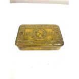 WW1 Christmas tin, good hinge, no splits