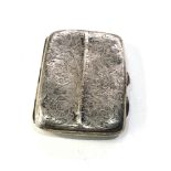 Antique silver cigarette case birmingham silver hallmarks age relted wear and marks weight 55g