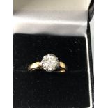 18ct gold diamond ring central diamond 1.00 ct